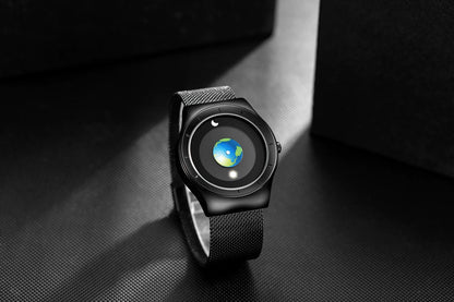 Fashion Simple Minimalist Watch Men Sports Watches Creative Turntable Quartz Wristwatches Relogio Masculino Mannen Horloge Good Vibrations