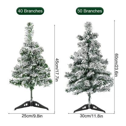 45/60cm Artificial PVC Christmas Cedar Tree Fir Pine Tree for Home New Year Christmas Trees Christmas Decor Noel Navidad Gift Good Vibrations