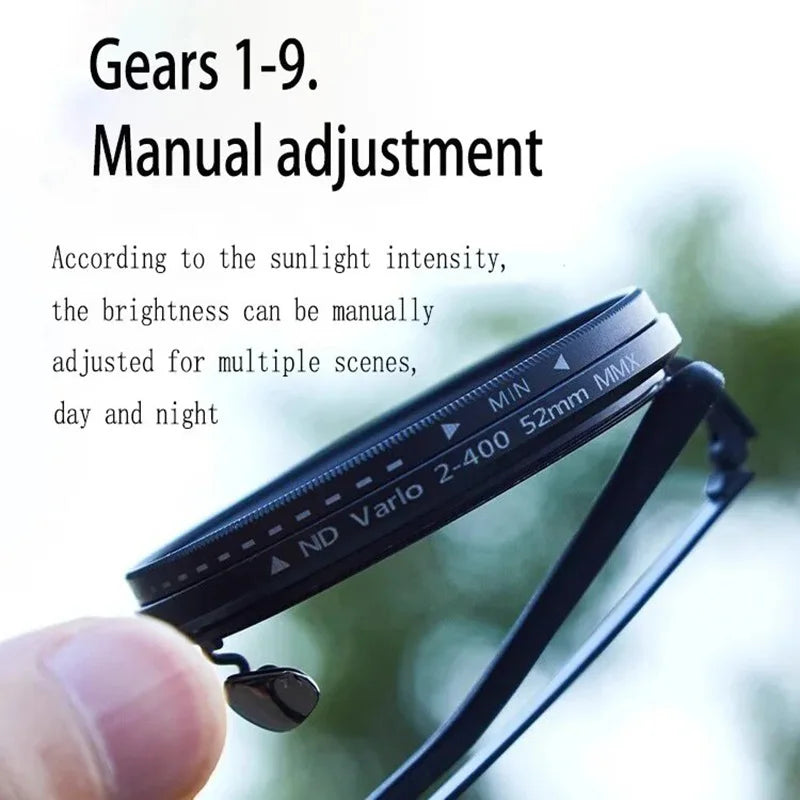 Customized  Magnetic Myopia  Clip on ND9 adjustable dimming sunglasses Good Vibrations