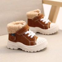 2021 Children Warm Boots Winter New Boys Plus Thicken Velvet Cotton Shoes Girls Waterproof Short Boots Baby Cotton Boots Good Vibrations