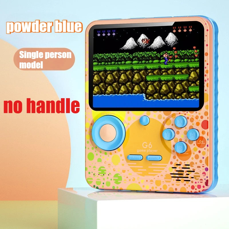 G6 Game Console 3 5 Inch Screen Handheld Game Device Portable Games Support 2 Players Video Gaming Machine for Kids Good Vibrations