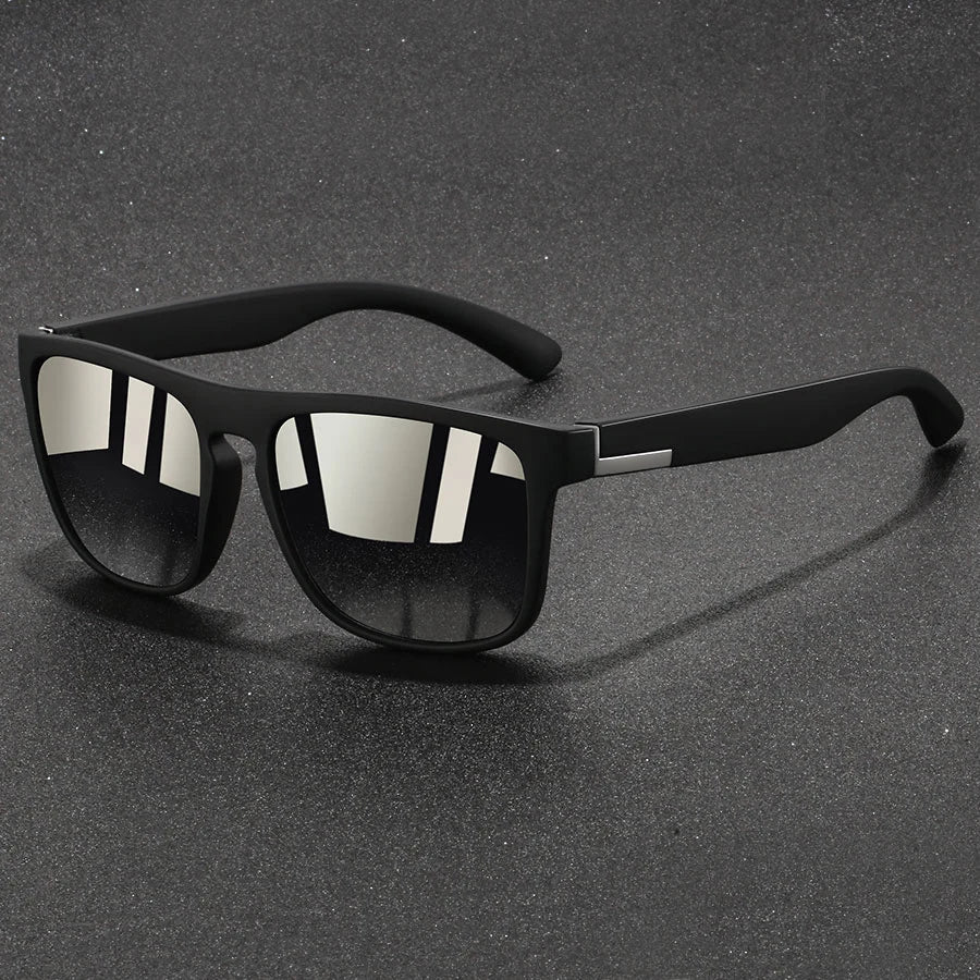 Fashion Vintage Square Sunglasses Men Women Fishing Driving Man Luxury Brand Designer Sun Glasses  Retro Eyewear UV400 Good Vibrations