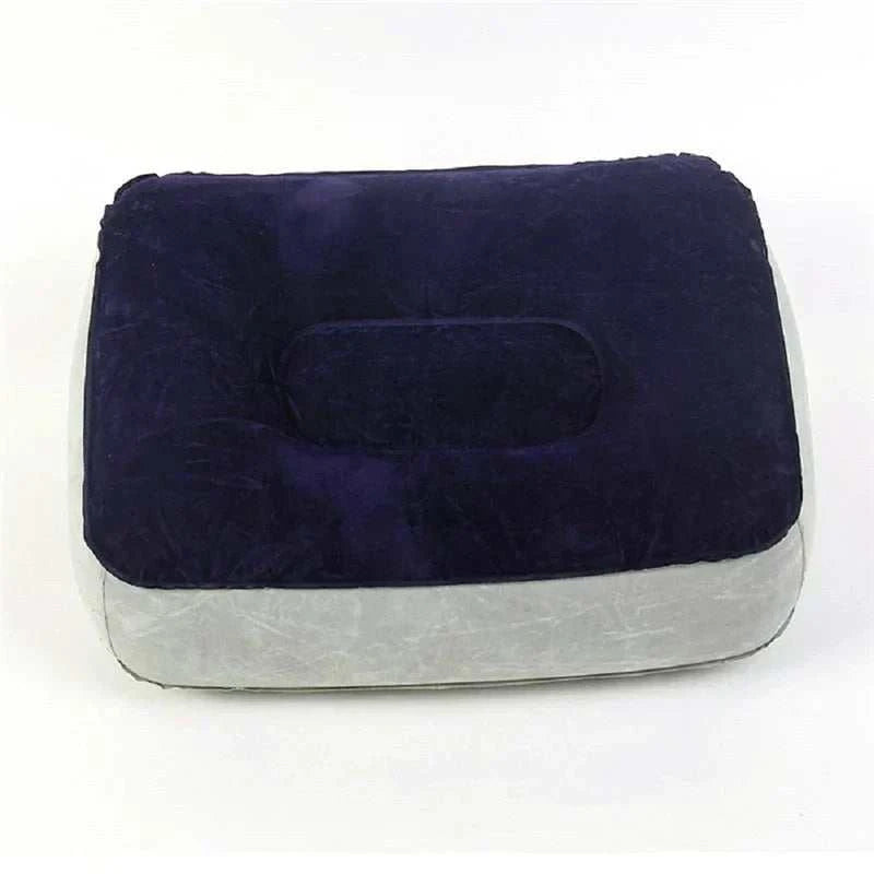 Inflatable erotic wedge cushion for adult games and positions.