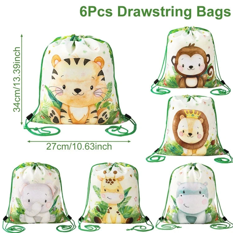 Jungle Safari Birthday Decoration Jungle Animals 1st Birthday Gifts Decoration Wild One Birthday Tableware Baby Shower Decor Good Vibrations