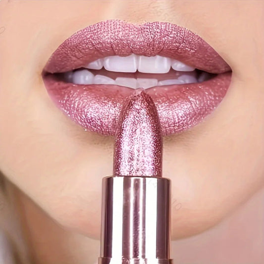 Rose smoke powder, bright starry sky, glossy velvet texture, durable, make your lips shiny, waterproof, anti-fouling. Good Vibrations