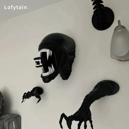 Lofytain Alien Xenomoprh Wall Art Sculpture Statue Horror Alien Predator Sci-Fi Monster Beasts Decoration Halloween Gifts Props Good Vibrations