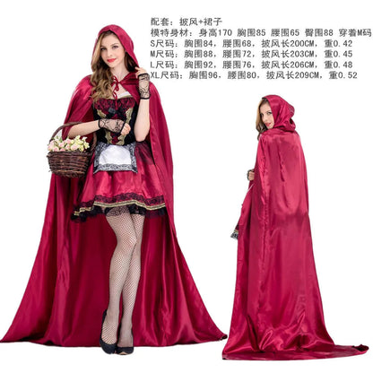 Halloween costume Goth little Red Riding Hood club queen costume cosplay costume stage dress Good Vibrations