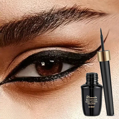 Long-lasting hard-tipped gel eye ultra-fine waterproof black liquid eyeliner pen Good Vibrations