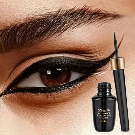 Long-lasting hard-tipped gel eye ultra-fine waterproof black liquid eyeliner pen Good Vibrations
