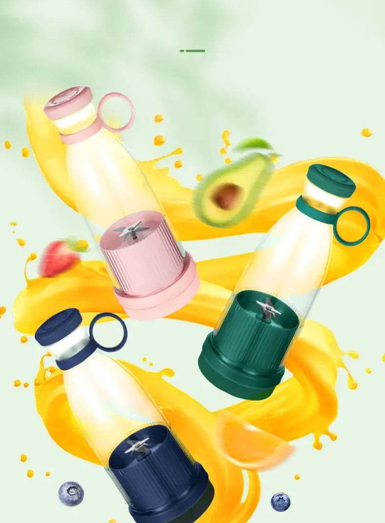 Electric Juicer Cup 6 Blades Blender Milkshake Machine USB Portable Fruit Milk Mixing Tool Mini Fresh Juice Blender Good Vibrations Adult Super Store