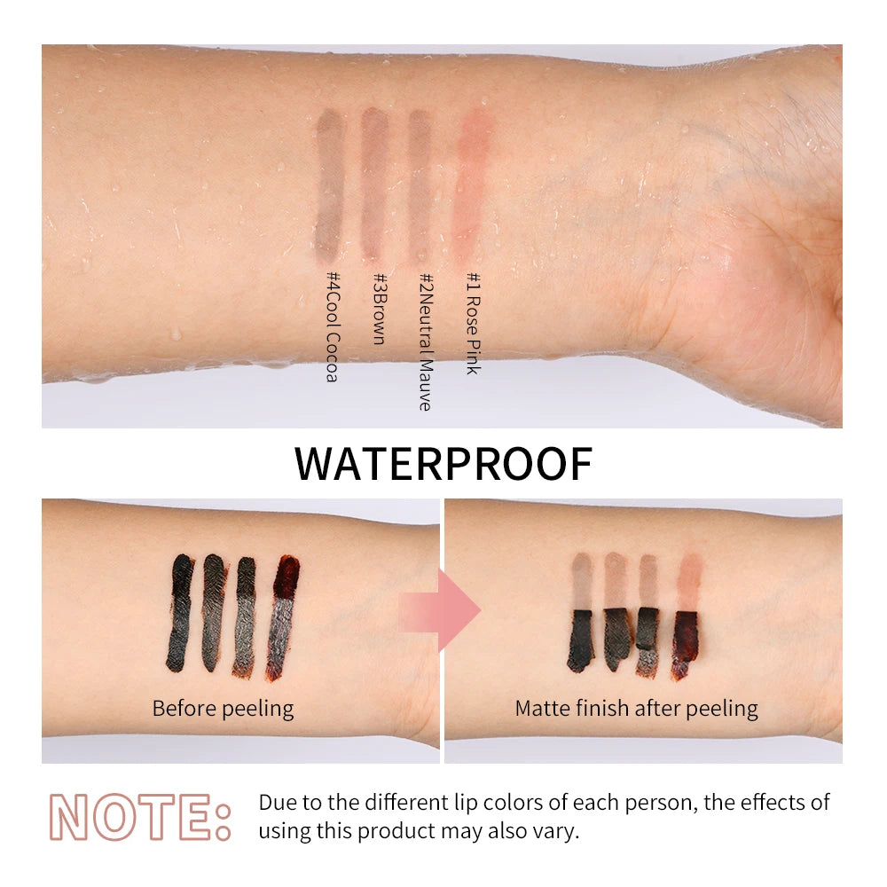 Long Lasting Matte Lip Liner ForWomen Makeup Peel Off Lip Stain Transfer Proof Lipstain Infused with Hyaluronic Acid & Vitamin E Good Vibrations