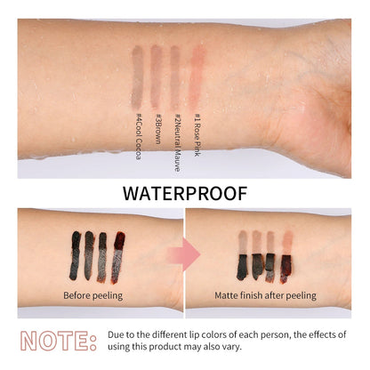 Long Lasting Matte Lip Liner ForWomen Makeup Peel Off Lip Stain Transfer Proof Lipstain Infused with Hyaluronic Acid & Vitamin E Good Vibrations