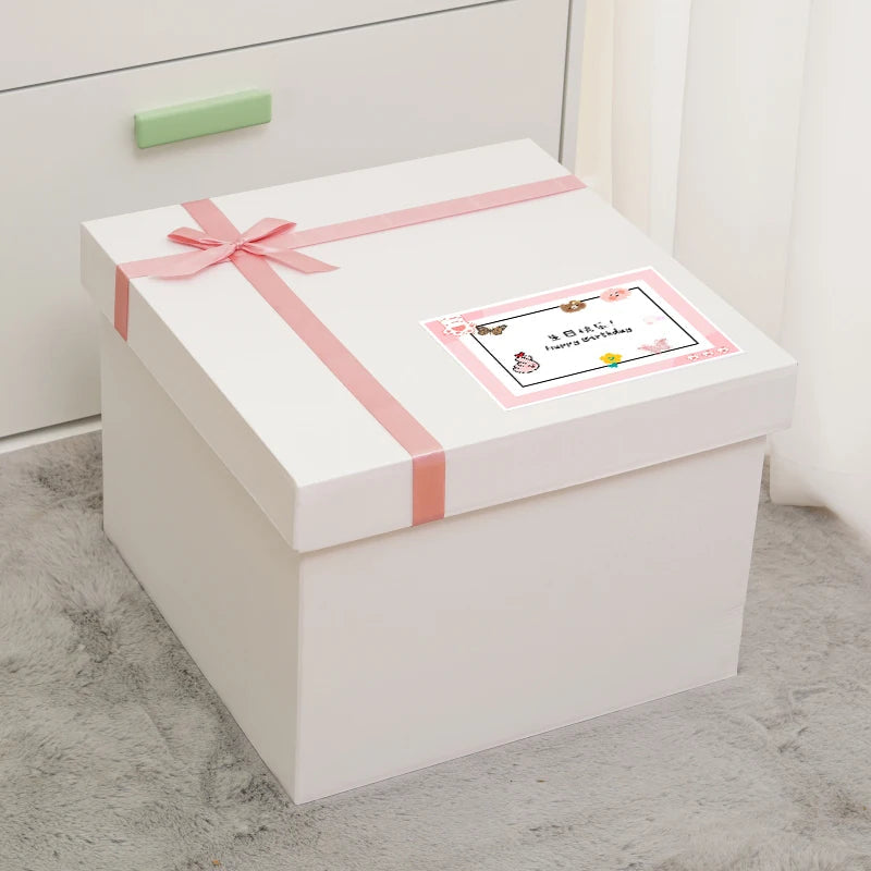 White Surprise Birthday Gift Box Extra Large Ceremony Feeling Girlfriend Present Box Special Large Size Wedding Celebration S... Good Vibrations