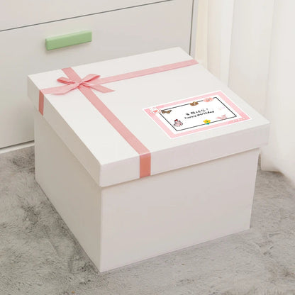 White Surprise Birthday Gift Box Extra Large Ceremony Feeling Girlfriend Present Box Special Large Size Wedding Celebration S... Good Vibrations