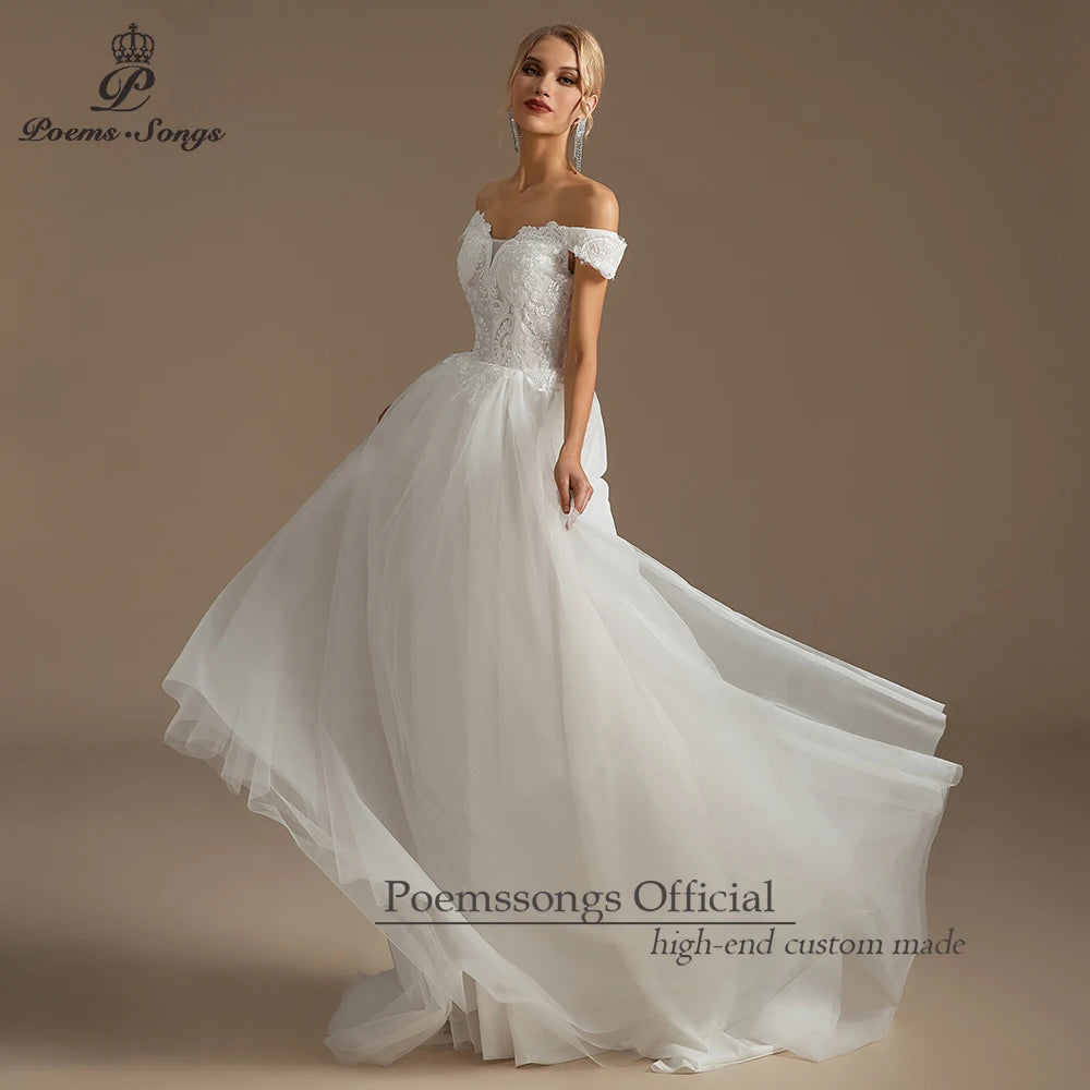 Romantic Wedding Dresses for women with Floral Appliques Floral Embroidered Details for a Dreamy Wedding vestidos de novia Good Vibrations