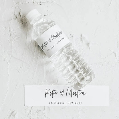 Personalized Wedding Water Bottle Label Birthday Party Thank You Water Bottle Sticker Bridal Shower Welcome Gift Wedding Decor Good Vibrations