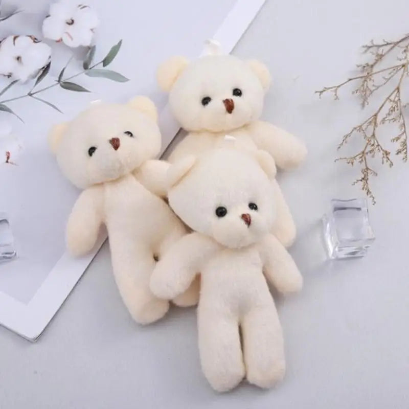 10/12/18/20Pcs Birthday Wedding Party Favors Supplies DIY Accessory Mini Cute Cartoon Plush Bear Girl Gift Doll Toys Good Vibrations