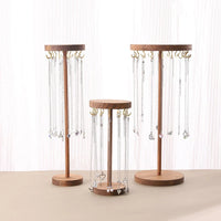 Necklace Holder Organizer Jewelry Tree Stand With 12/18 Metal Hooks Wooden Necklace Display Tower For Home Or Show Selling Use