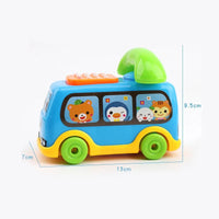 Baby Cartoon Music Car Children's Singing Phone Car Toy Educational Early Education Machine Toy Christmas Gift Random color Good Vibrations