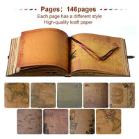 146 Pages Photo Album DIY Handmade Scrapbook Our Adventure Book Retro Kraft Album Anniversary Wedding Guest Book Memory Gift Good Vibrations