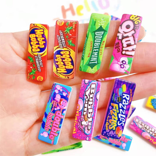 10pcs Resin Mini Candy 3d Resin Flat Cabochons Scrapbook Kawaii Diy Jewelry Craft Decoration Embellishments Hairpin Accessories Good Vibrations