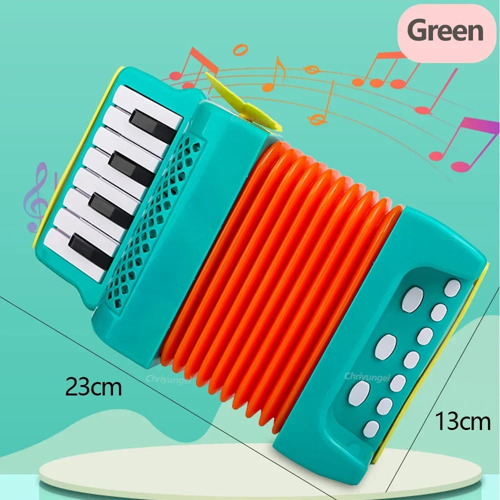 Toddler Accordion Toy - Musical Instrument for Kids, Early Music Exploration Gift for Boys & Girls 3 Years Good Vibrations