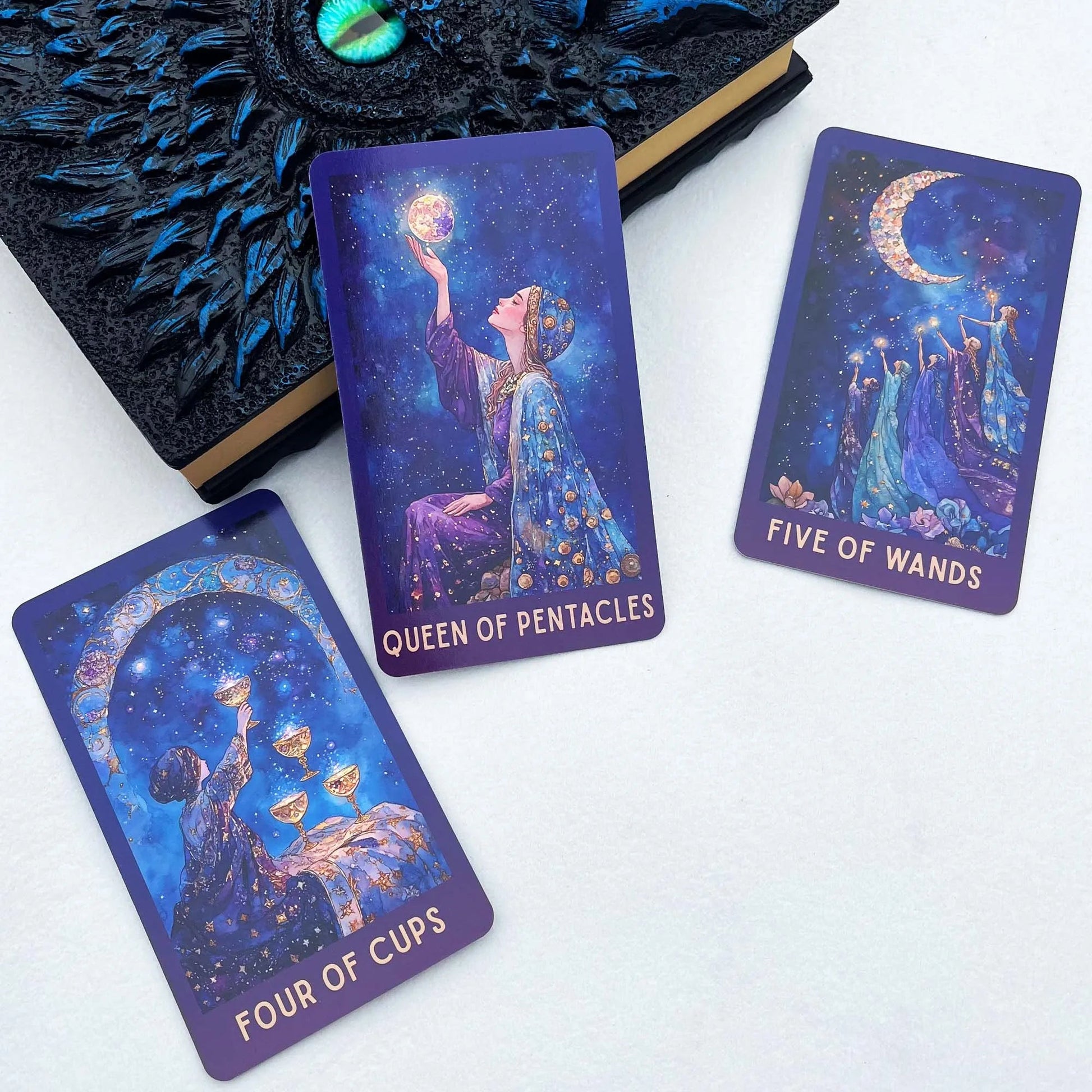 Celestial Tarot Deck, English Guidebook, Card Game, Divination and Meditation Tool, Wisdom of Traditional Tarot, 78 Cards Good Vibrations