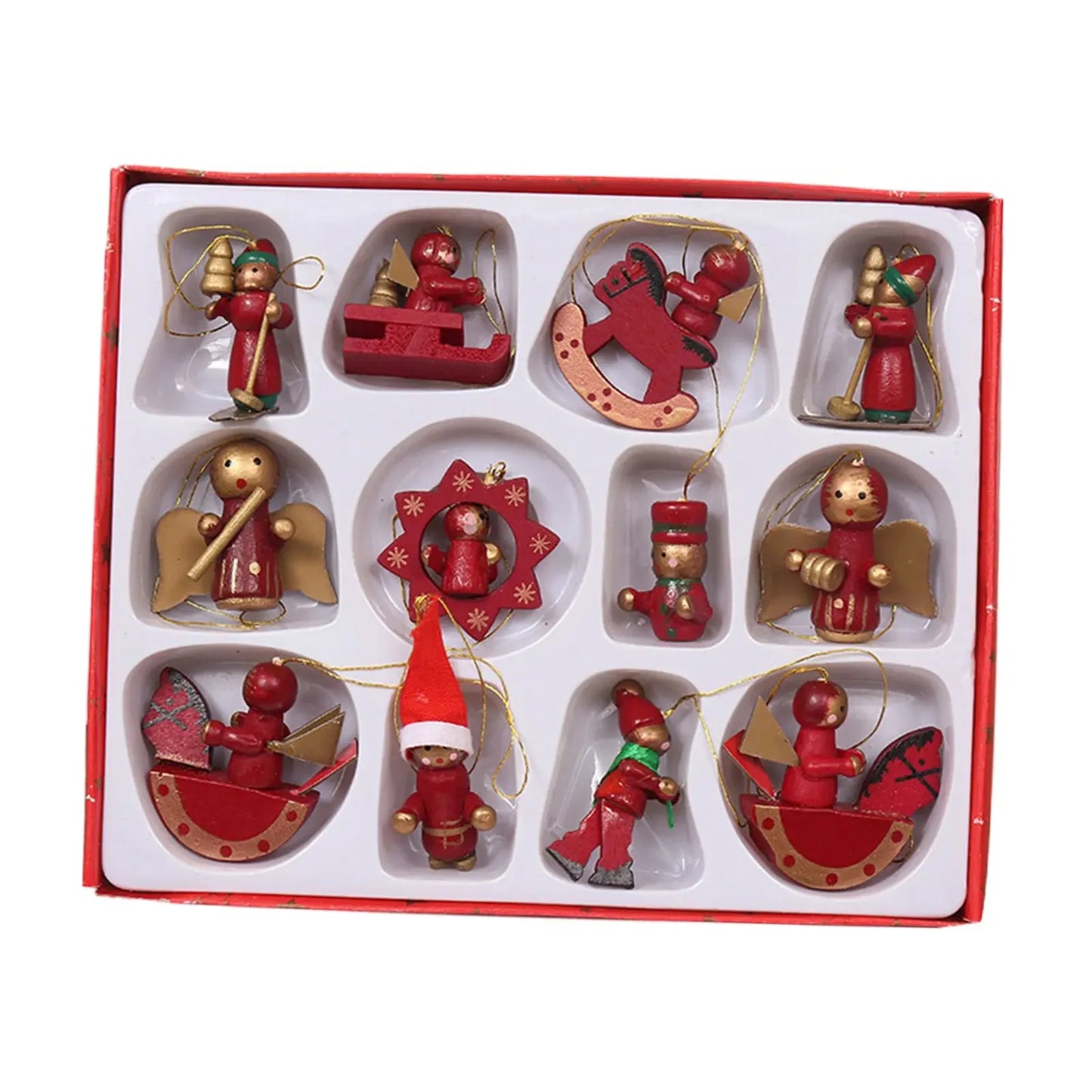 A Christmas Box Christmas Trees Hanging Santa Crafts Ornaments Family Friends Trees Charms Decorations DIY Keychain Pendants Good Vibrations
