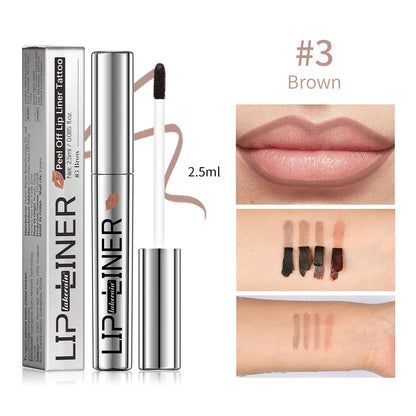 Long Lasting Matte Lip Liner ForWomen Makeup Peel Off Lip Stain Transfer Proof Lipstain Infused with Hyaluronic Acid & Vitamin E Good Vibrations