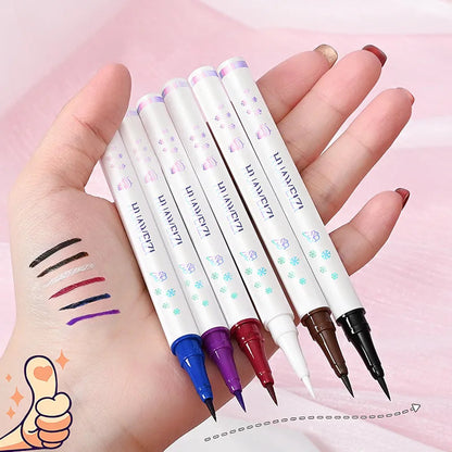 Red Matte Eyeliner Pencil Long Lasting Eye Makeup Liquid Eyeliner Waterproof Eyeliner Pen Eye Cosmetics Makeup Tools Good Vibrations