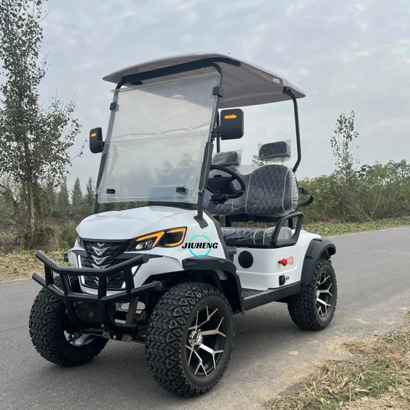 2025 New 48V/72V EEC/DOT Certified Electric Sightseeing Car Hot Selling 6 Seat Amusement Park Golf Carts with 2 & 4 Seats Good Vibrations