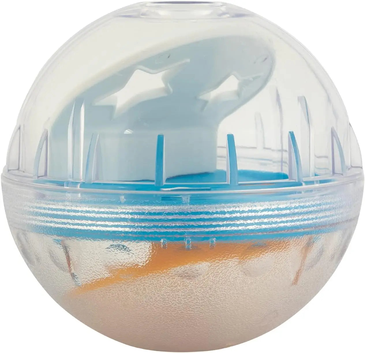 IQ Treat Ball Dog Treat Dispenser Toy Ball Interactive Dog Toy - 4" Dog Food Toy Stimulation, Slow Feeder Good Vibrations