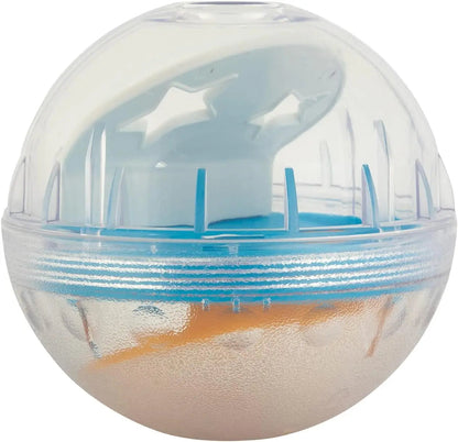 IQ Treat Ball Dog Treat Dispenser Toy Ball Interactive Dog Toy - 4" Dog Food Toy Stimulation, Slow Feeder Good Vibrations
