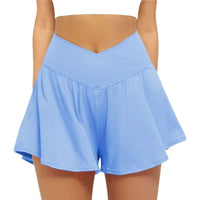 2025 Golf Skirt Women High Waist V Summer Running Outdoors Tennis Sport pants Pockets Fitness Casual short academia feminina Good Vibrations