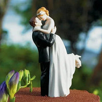 Funny Wedding Cake Toppers Dolls Romantic Bride And Groom Figurines Stand Topper Decoration Supplies Marry Resin Figurine Good Vibrations