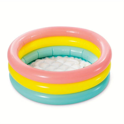 Tricolor Inflatable Baby Paddling Pool Pool Bath Sand Pool Ocean Ball Pool Good Vibrations