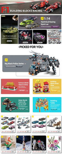 TOYLINX  Musical Instrument Building Block Toy Set Electronic Drum Electronic Organ Construction Toy Gift for Children Good Vibrations