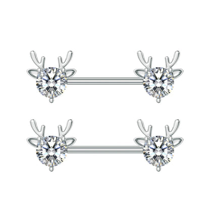 A Pair Cute Heart Dangled Nipple Piercings Barbell for Women Pink Color Moon Butterfly Shaped Sexy Nipple Rings Shield Bar Sets Good Vibrations Adult Super Store