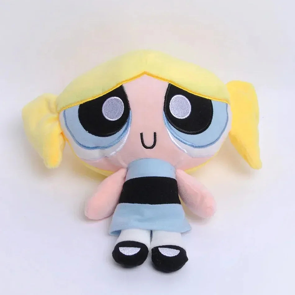 20Cm The Powerpuff Girls Plush Doll Cute Girly Heart Cartoon Blossom Buttercup Bubbles Plush Doll Decoration Toy Gift Good Vibrations