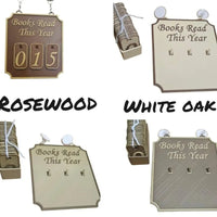 Hanging Bookshelf Counter Books Read This Year Personalized Reading Counter Bookish Decor Bookshelf Sign Reading Plan Management Good Vibrations