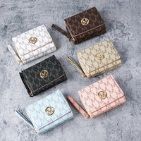 Fashion Letter Print Wallet For Women Zippered Large Capacity Multi-Card Slots Portable Organizer Clutch Purse Good Vibrations