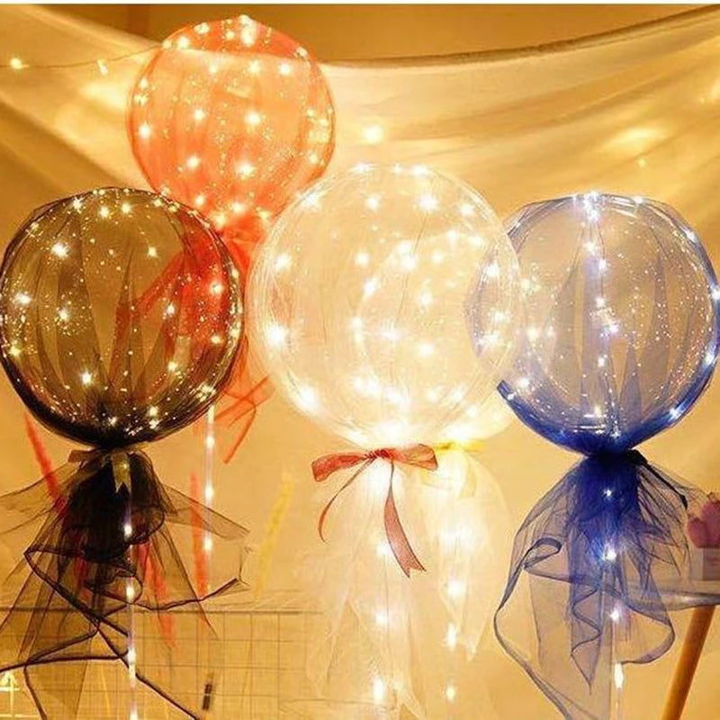 Creative Balloon Rose Flower Bouquet Wedding Decoration Bobo Ball LED Glowing Column Decoration Scene Birthday Party Room Layout Good Vibrations