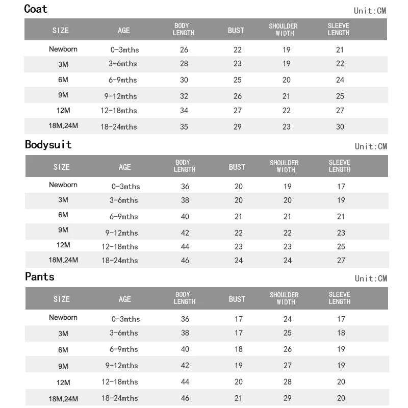 3pcs Baby Clothes Set for Newborns Toddler Girl Boy Clothes Hooded Jacket Trousers + Bodysuits 3pcs Child sets Infant Outfits Good Vibrations
