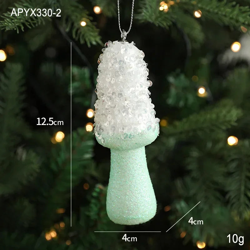 2025 Creative Christmas Hanging Cute Ice Cream Pendant Navidad 2026 Christmas Decor Xmas Tree Decor New Year Gift Toys Good Vibrations