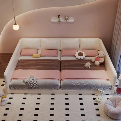 King Size Europian Bed Modern Minimalist Luxury Kids Children Bed Sleeping 180x200 Cama De Lujo Para Dormitorio Home Furniture Good Vibrations