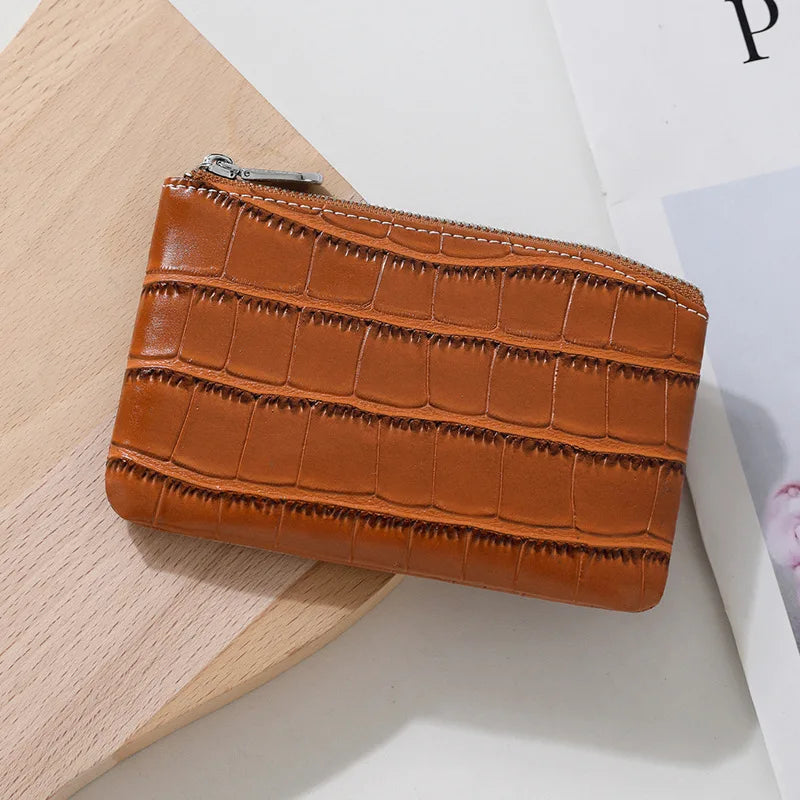 PU Leather Money Coin Purse 2025 New with Key Ring Waterproof Pocket Purse Zipper Large Capacity Credit Card Holder Women Wallet Good Vibrations