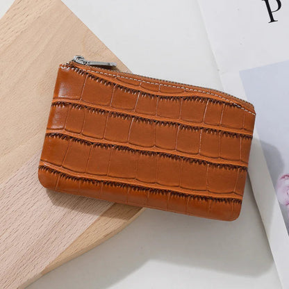PU Leather Money Coin Purse 2025 New with Key Ring Waterproof Pocket Purse Zipper Large Capacity Credit Card Holder Women Wallet Good Vibrations