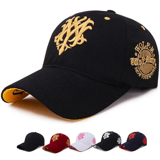 Totem Embroidered Baseball Cap Fashion Men Women Caps Spring And Summer Snapback Hip Hop Hat Adjustable Flame Sun Shading Hats Good Vibrations