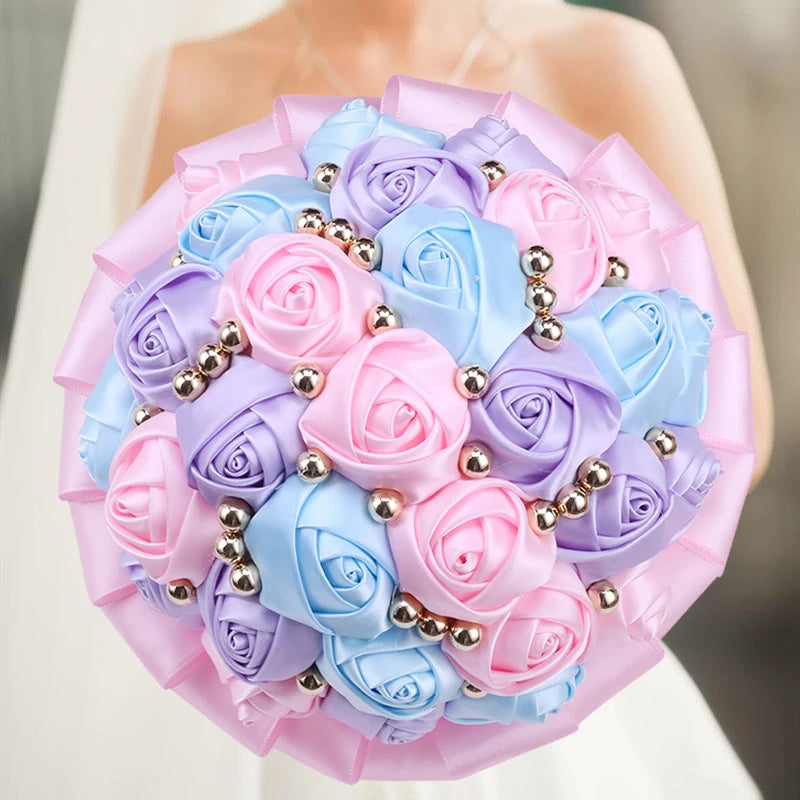 Navy Wedding Bouquet Bridesmaid Bridesmaid Holding Flowers for Wedding Decoration Good Vibrations