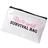Bride to be Bridesmaid Maid of Honor Wedding Day Bachelorette hen Party Bridal Shower engagement Emergency Survival kit Bag Good Vibrations